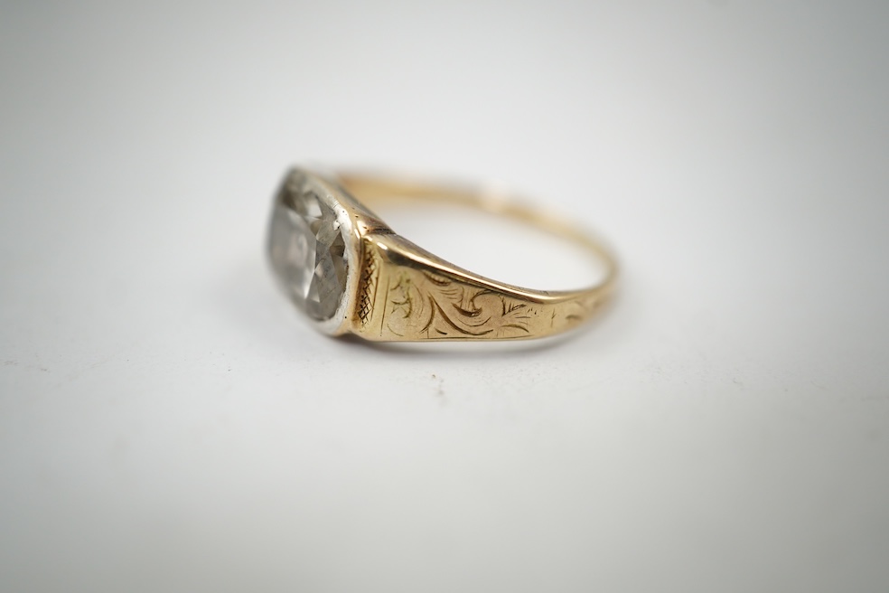 A rare Georgian/early Victorian diamond ring, first half 19th century